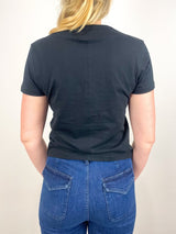 The Shrunken Perfect Tee in Black - The Shoe Hive