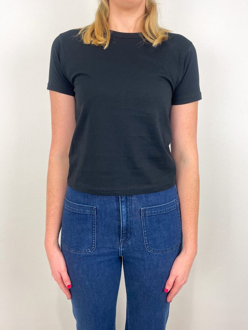 The Shrunken Perfect Tee in Black - The Shoe Hive