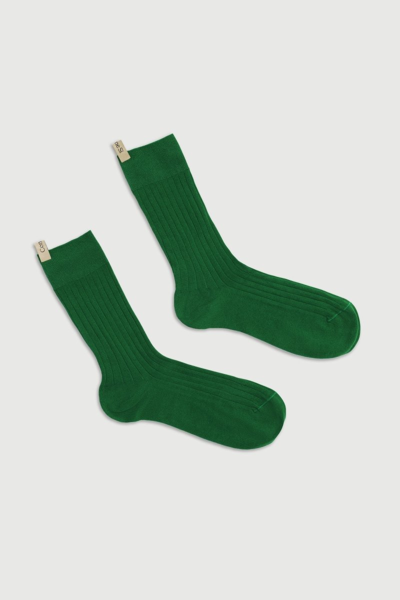 The Yves Sock in Basil - The Shoe Hive