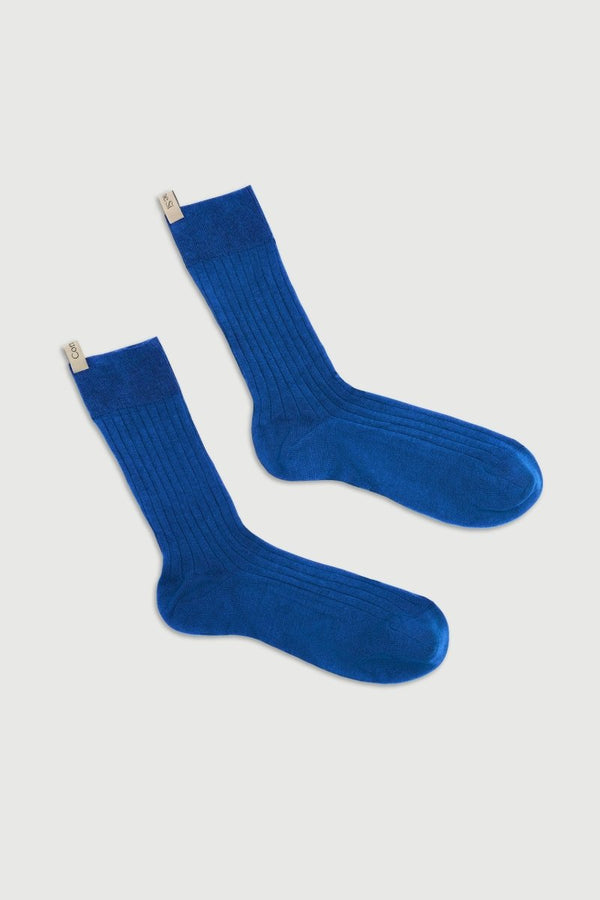 The Yves Sock in Sapphire - The Shoe Hive