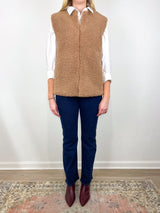 Thea Vest in Teddy Brown - The Shoe Hive
