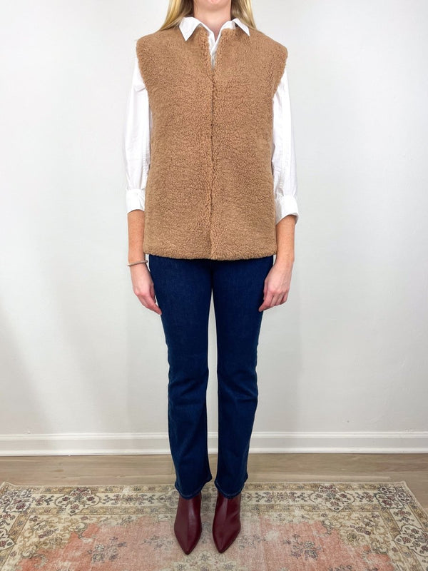 Thea Vest in Teddy Brown - The Shoe Hive