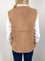 Thea Vest in Teddy Brown - The Shoe Hive