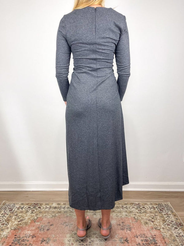 Theodora Dress in Medium Heather Grey - The Shoe Hive