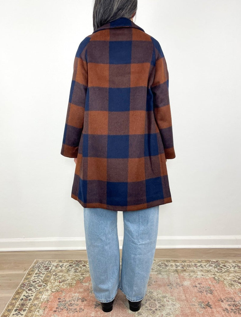 Thomas Coat in Plaid Wool - The Shoe Hive