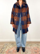 Thomas Coat in Plaid Wool - The Shoe Hive