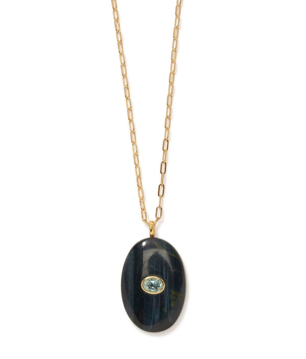 Tigre Pendant Necklace in Black - The Shoe Hive