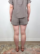 Tijana Short in Light Chickory/White - The Shoe Hive