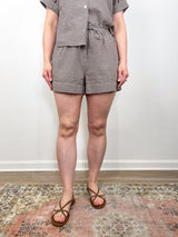 Tijana Short in Light Chickory/White - The Shoe Hive