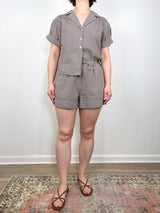 Tijana Short in Light Chickory/White - The Shoe Hive