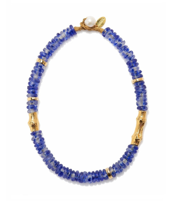 Toga Beach Necklace in Dark Blue Wave - The Shoe Hive