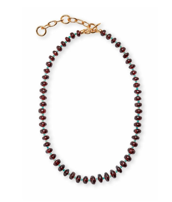 Tola Necklace in Eclipse Garnet - The Shoe Hive