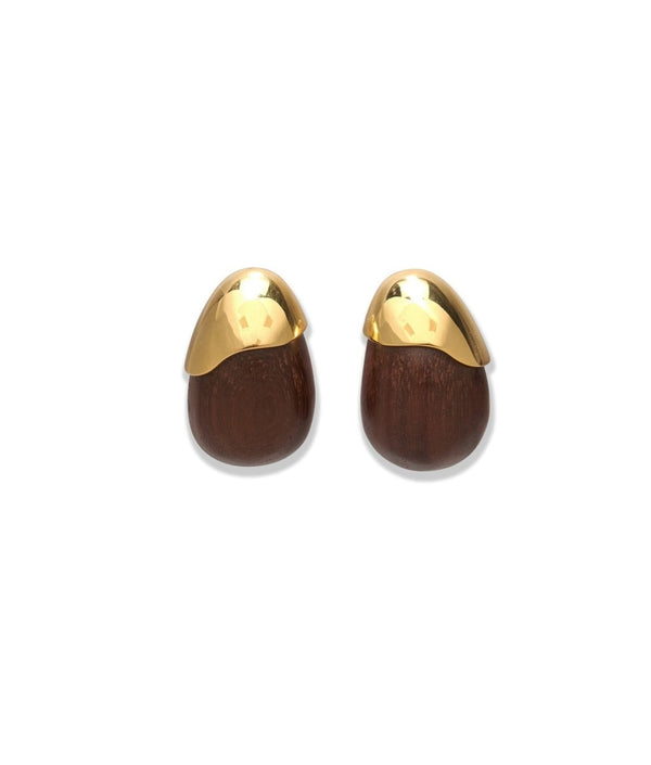 Toro Earrings in Brown - The Shoe Hive