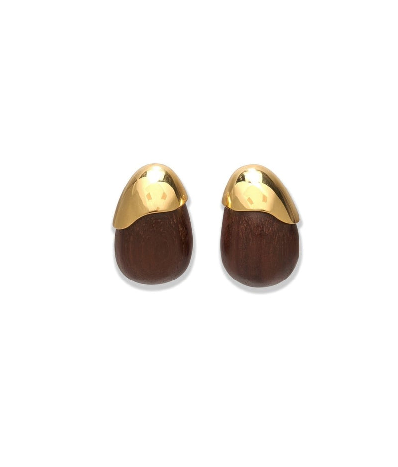 Toro Earrings in Brown - The Shoe Hive
