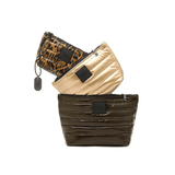 Travel Trio in Glossy Chocolate, Pearl Cashmere and Leopard - The Shoe Hive