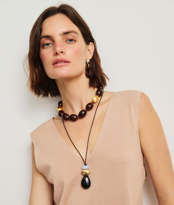 Triana Collar in Brown - The Shoe Hive