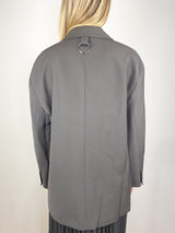 Tropical Wool Liam Blazer in Dark Stone - The Shoe Hive