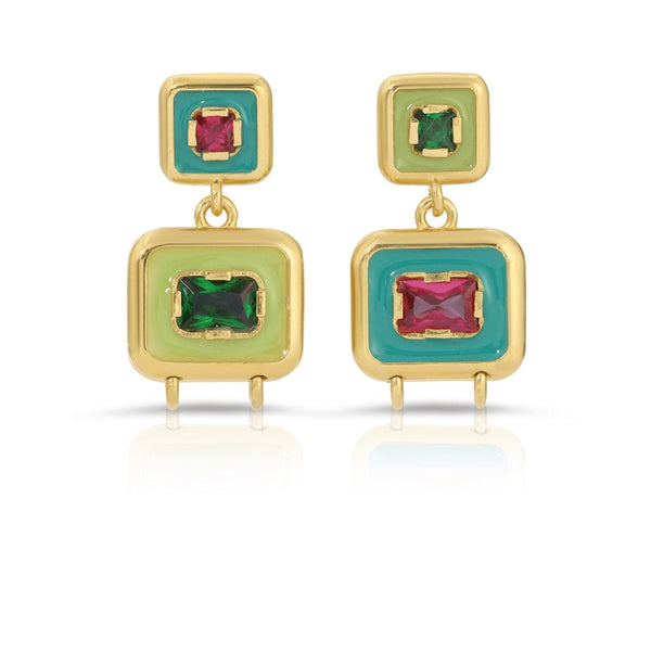 Tropix Snapback Earrings - The Shoe Hive