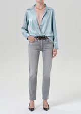 Tullah Japanese Hammered Satin Shirt - The Shoe Hive