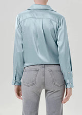Tullah Japanese Hammered Satin Shirt - The Shoe Hive