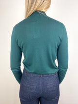 Turtleneck Sweater 1/1 in Bottleneck Green - The Shoe Hive