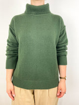 Turtleneck Sweater in Hunter - The Shoe Hive