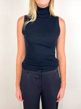 Turtleneck Top 0/1 in Noir - The Shoe Hive