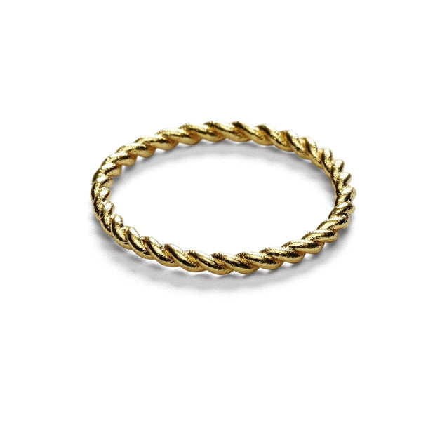 Twisted Ring in Gold - The Shoe Hive