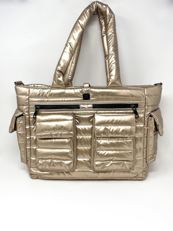 Two Faced Reversible Tote in Pearl Cashmere - The Shoe Hive