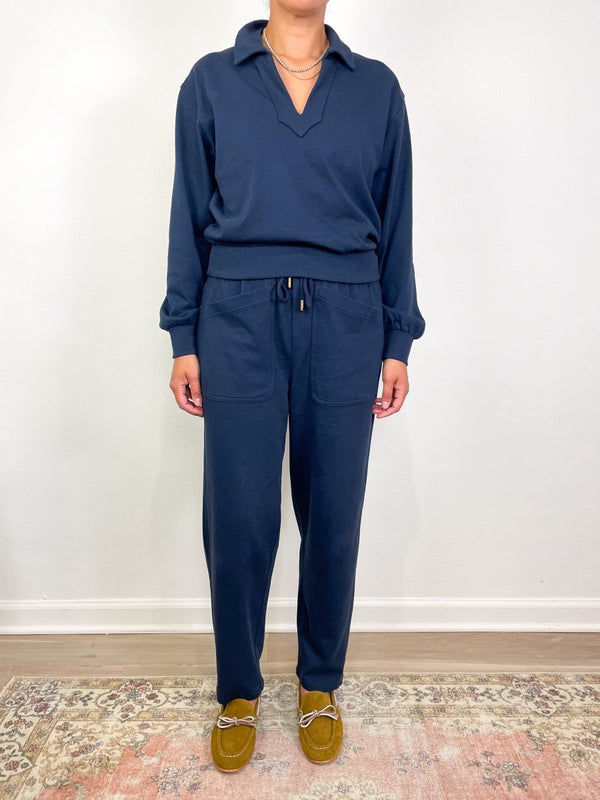 Utility Pocket Pant in Navy - The Shoe Hive