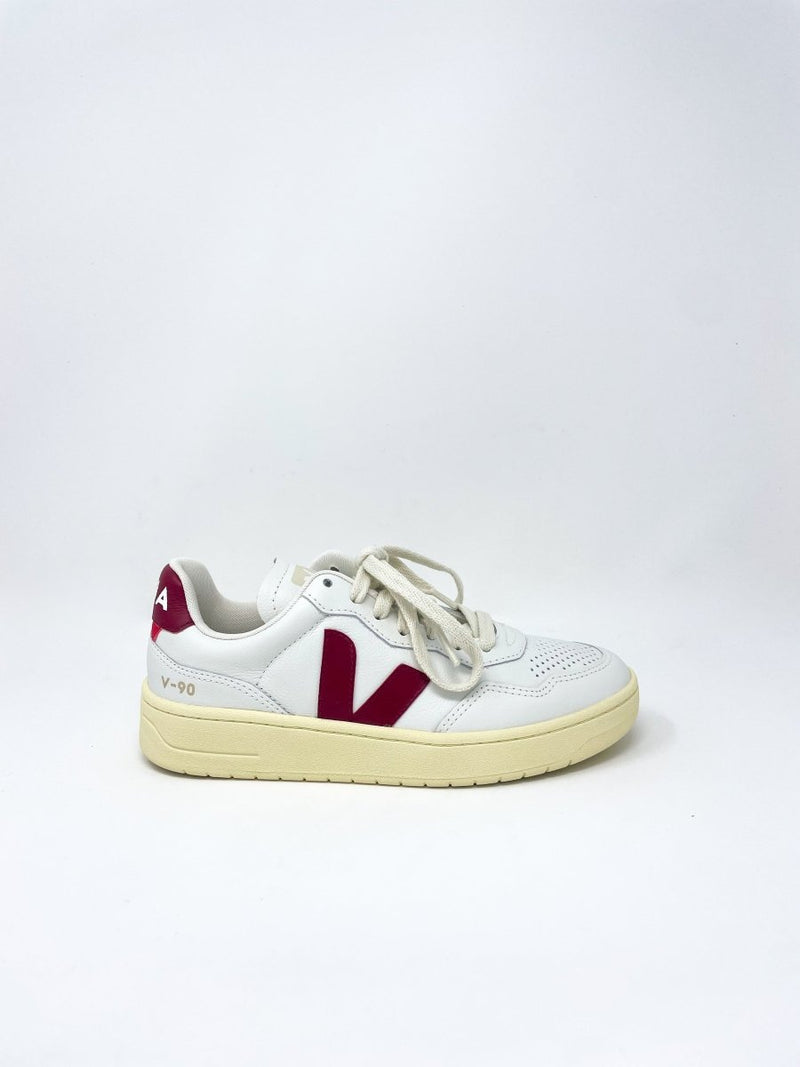 V - 90 O.T. Leather Extra White Marsala - The Shoe Hive