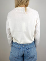 V - Cardigan 1/1 in Fleur De Sel - The Shoe Hive