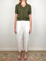 V - Cardigan 1/4 in Woodlands - The Shoe Hive