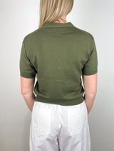 V - Cardigan 1/4 in Woodlands - The Shoe Hive