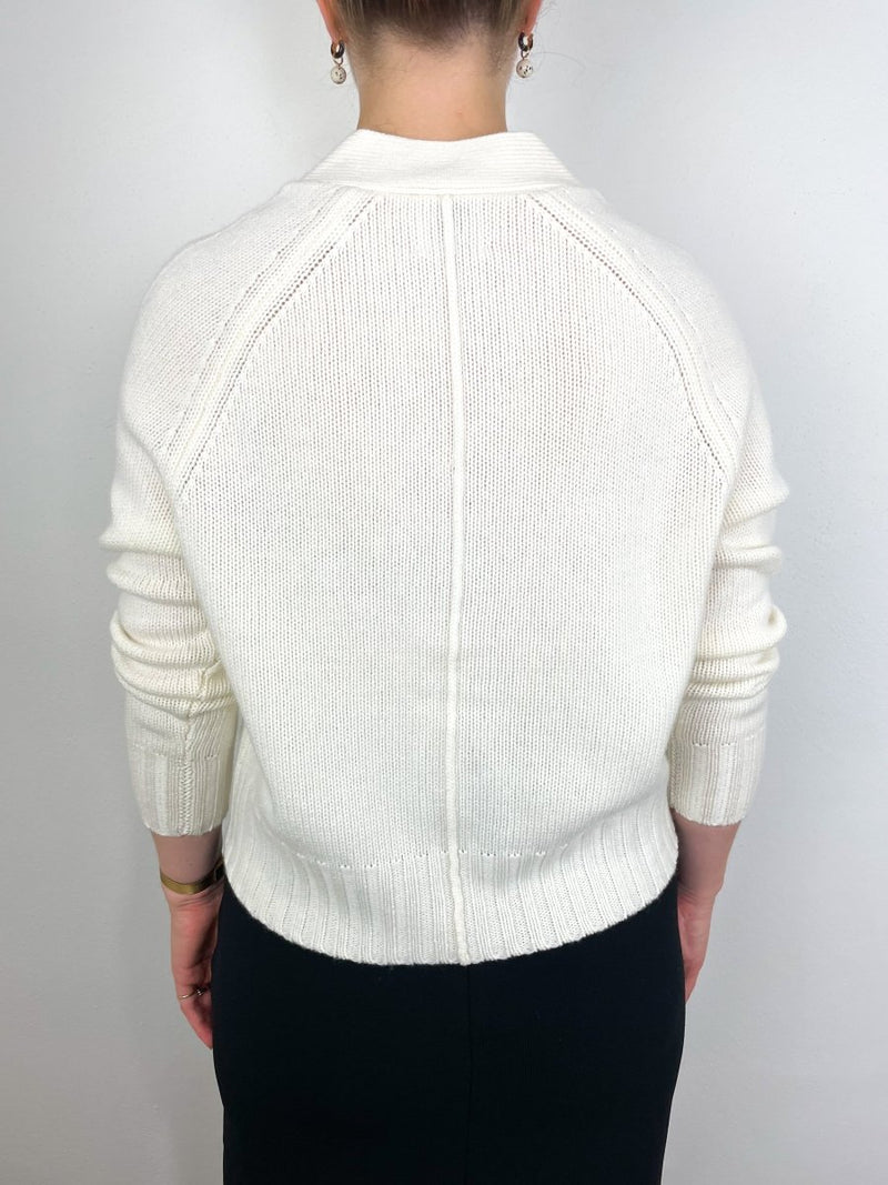 V Cardigan in Fleur De Sel - The Shoe Hive