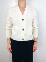 V Cardigan in Fleur De Sel - The Shoe Hive