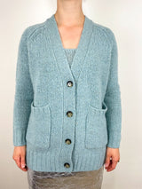 V Cardigan in Misty Lake - The Shoe Hive