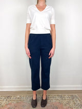 V - Neck Saddle Sleeve Sweater in White Linen - The Shoe Hive