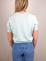 V Sweater 1/4 in Flower Milk - The Shoe Hive