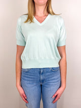 V Sweater 1/4 in Flower Milk - The Shoe Hive