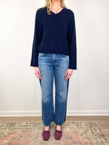 V Sweater in Deep Night - The Shoe Hive