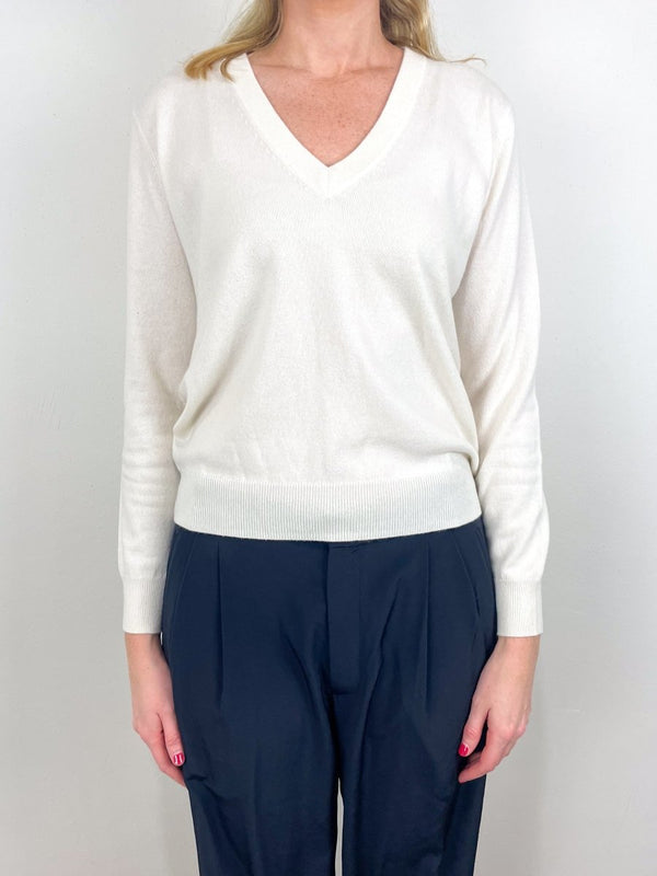 V - Sweater in Fleur de Sel - The Shoe Hive
