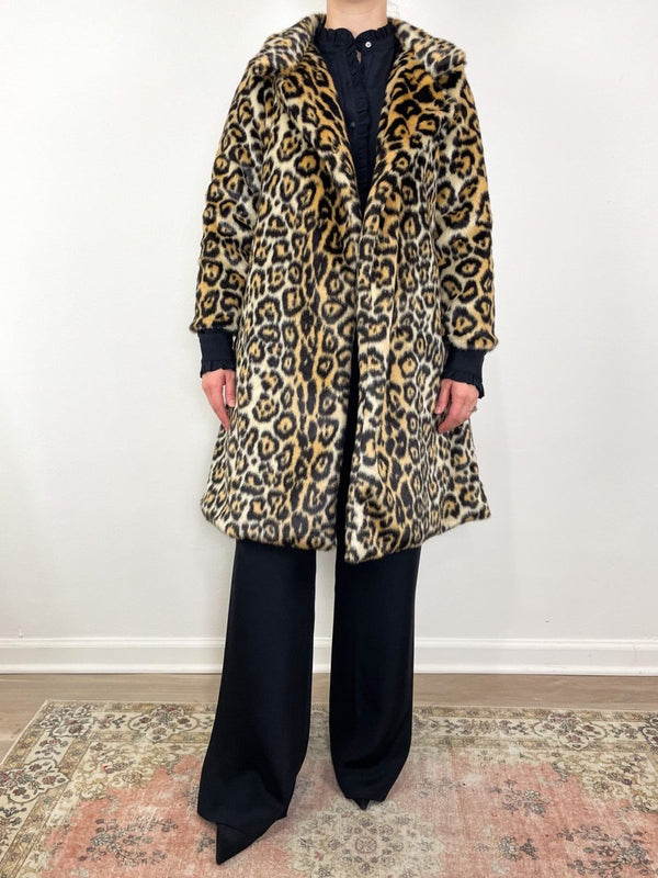 Vegan Leopard Coat - The Shoe Hive