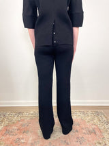 Viscose Plisse Corbit Pant in Black - The Shoe Hive