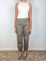 Volos Cinched Moto Pant in Cobblestone - The Shoe Hive