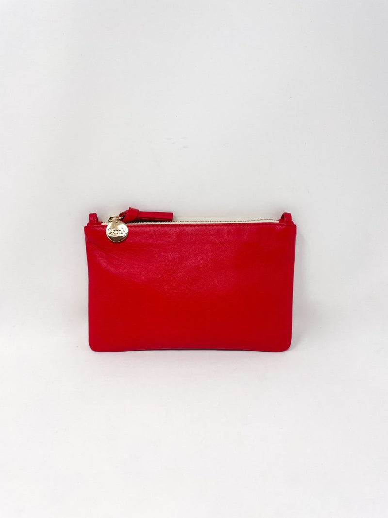 Wallet Clutch w/Tabs in Rossa Nappa - The Shoe Hive