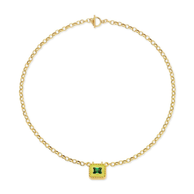 Wasabi Love Note Locket Necklace - The Shoe Hive
