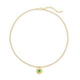 Wasabi Reversible Coin Necklace - The Shoe Hive