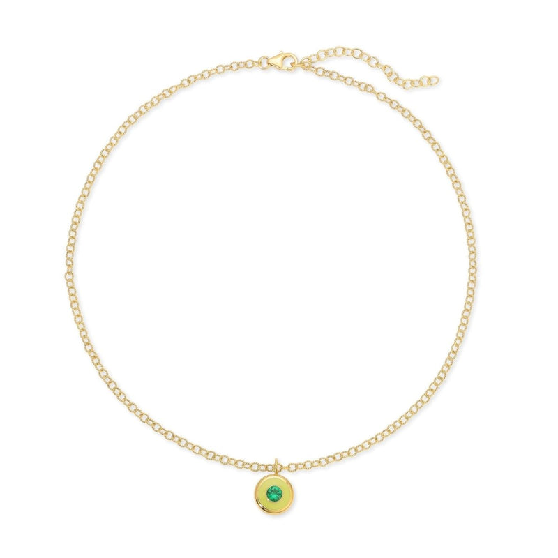 Wasabi Reversible Coin Necklace - The Shoe Hive