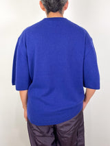 Washable Cashmere Oversized Easy T in Ink Blue - The Shoe Hive